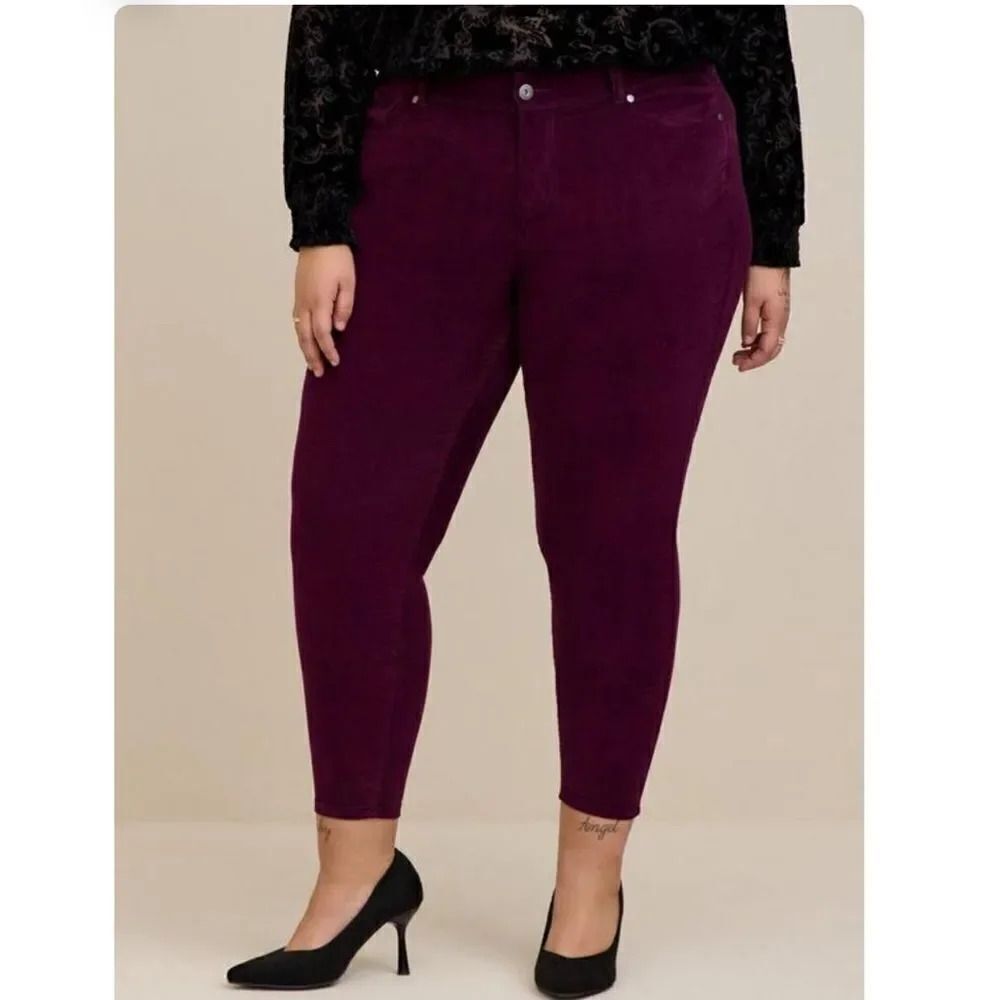 Torrid Women's High Rise Jeans in Deep Purple - Picture 12 of 12